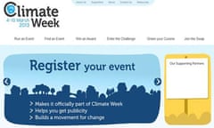 Climate week front page after they had withdrawn EDF ad