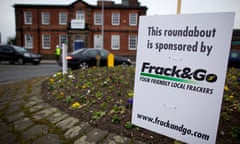 Greenpeace shale gas fracking proytest in Tatton constituency, Knutsford