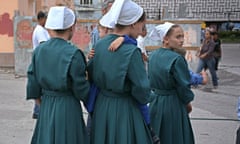 Menonite women in the Honduran capital, Tegucigalpa