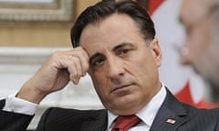 Andy Garcia in the role of Mikheil Saakashvili in the presidential office in Tbilisi