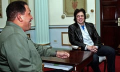 Hugo Ch&#225;vez and Benicio Del Toro