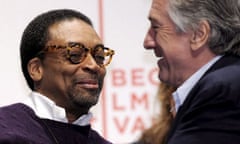 Spike Lee and Robert De Niro at the launch of the Tribeca film festival 2009