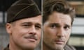 Brad Pitt in Inglourious Basterds and Eric Bana in The Time Traveler's Wife