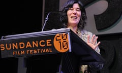 Debra Granik accepting the grand jury prize for Winter's Bone at the Sundance film festival