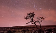 Dartmoor National Park at night