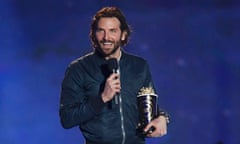 Bradley Cooper accepts an award for Silver Linings Playbook at the 2013 MTV Movie awards last month.