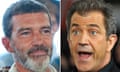 Antonio Banderas and Mel Gibson