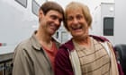 Jim Carrey, left, and Jeff Daniels in a set photo from Dumb and Dumber To