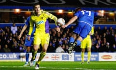 Adam Rooney puts Birmingham City ahead in their Europa League game against Maribor