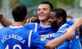 Rangers' Lee McCulloch celebrates his goal gainst Dunfermline Athletic