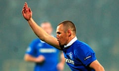 Glasgow Rangers' Kenny Miller celebrates