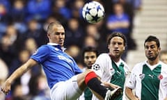 Kenny Miller tackled Bursaspor in Rangers' colours this season