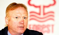 Nottingham Forest manager, Alex McLeish