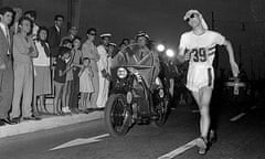 Don Thompson in the 50km walk at the 1960 Olympics in Rome