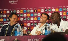 Cesare Prandelli Andrea Barzagli Mario Balotelli Italy