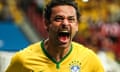 Brazil forward Fred v Cameroon World Cup Group A