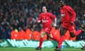 Robbie Fowler and Emile Heskey during Liverpool's treble-winning season of 2000-01