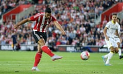 Graziano Pellè fires Southampton ahead against Vitesse at St Mary's Stadium.