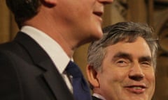 Gordon Brown laughing