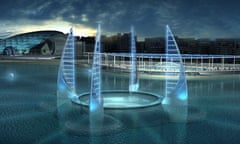 Artist's impression of the proposed underwater museum in Alexandria, Egypt