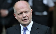 Foreign secretary William Hague