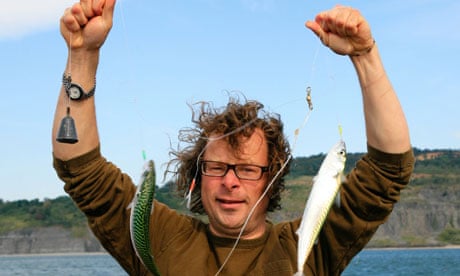 Hugh Fearnley-Whittingstall with mackerel