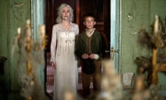 Gillian Anderson and Oscar Kennedy in Great Expectations