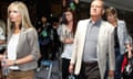 Lindsay Hawker's family at Tokyo airport