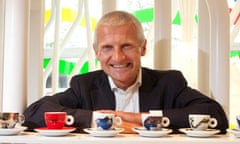 Andrea Illy with espresso cups