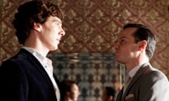 Holmes with his arch-nemesis Moriarty