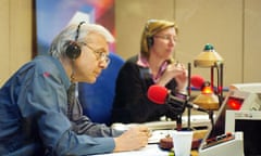 John Humphrys and Sarah Montague in the Today'studio.