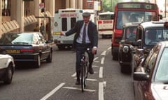 Sir George Young on his bike