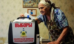 russian woman votes 