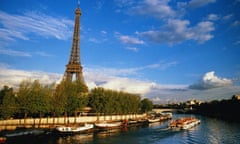 The Eiffel Tower in Paris, France.