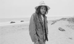 Musician Neil Young at the Beach