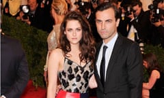  Actress Kristen Stewart and designer Nicolas Ghesquiere