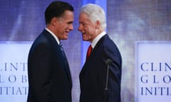 Mitt Romney and Bill Clinton, Clinton Global Initiative 2012
