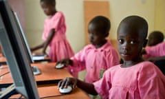 Pupils from Katine Primary school