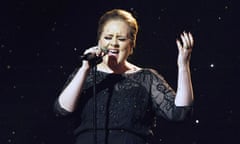 Adele singing at the BRIT Awards 2011