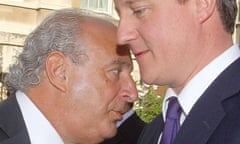 Sir Philip Green and David Cameron, 2010