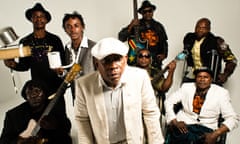 Staff Benda Bilili who headline the Africa Stage of the BT River of Music festival