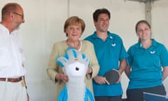 Angela with Mandeville.