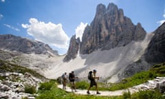 Dolomite glaciers melting