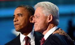 Barack Obama and Bill Clinton at the Democratic convention in Charlotte, North Carolina, last week.