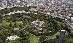 Aerial view of Regent's Park, London