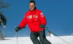 Michael Schumacher skiing