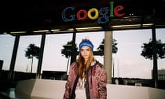 Cara Delevingne poses for Topshop and Google's collaboration
