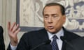 Silvio Berlusconi addresses the media 
