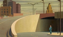 Jeffrey Smart's Cahill Expressway, depicting a solitary man by an empty road underpass