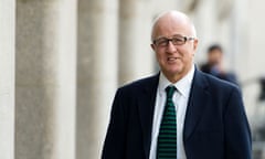 Denis MacShane arrives at the Old Bailey to face fraud charges.